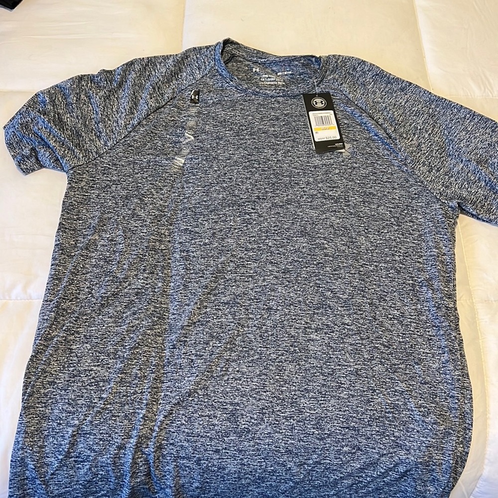 Under Armour Men’s Tech Short Sleeve T-Shirt – Gray Heather – Size Medium – NWT